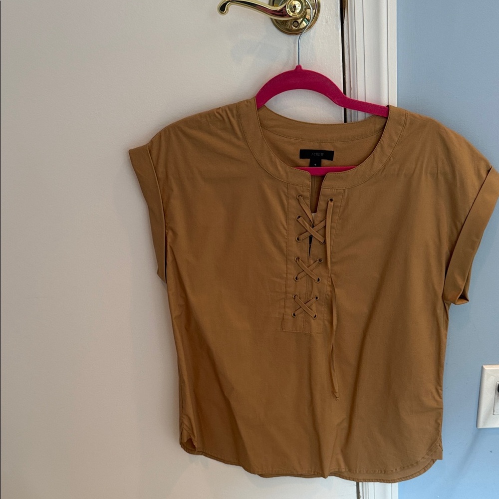 JCrew Lace-Up Women's Top